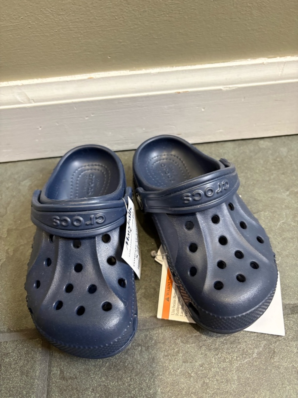 CROCS Kids Classic Clogs - Navy